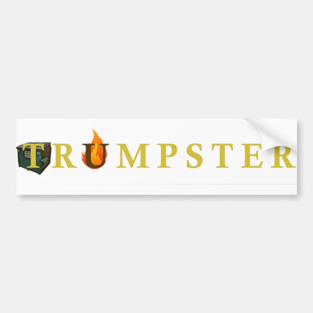 Coche Trumpster Pegatina para Dumpsters (Frente)