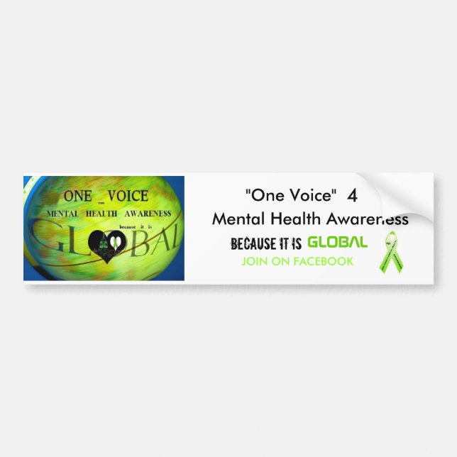 Coche "Una pegatina para el parachoques de la voz… (Frente)