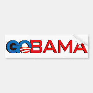 Coche va la pegatina para el parachoques de obama