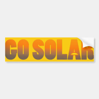 Coche Va la pegatina para el parachoques solar