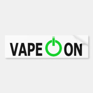 Coche ¡Vape encendido! pegatina para el parachoques