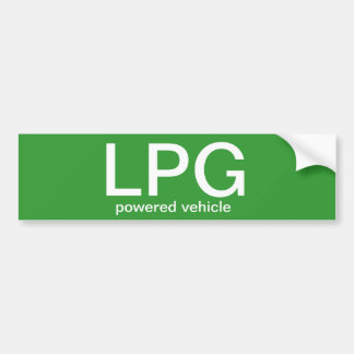 Coche Vehículo accionado LPG - pegatina para el
