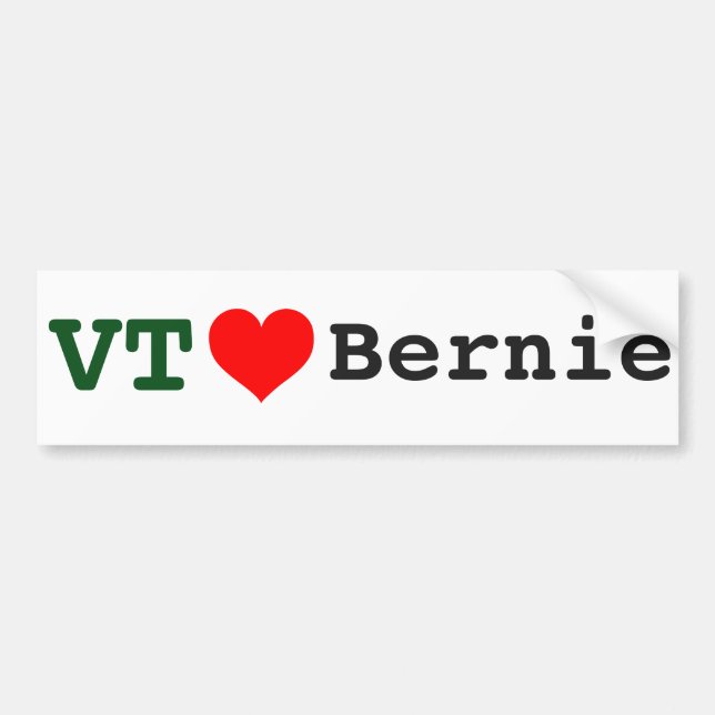 Coche Vermont ama a la pegatina para el parachoques de (Frente)