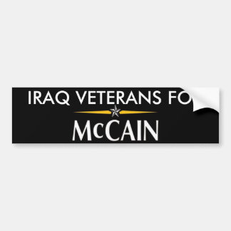 Coche Veteranos de Iraq para la pegatina para el