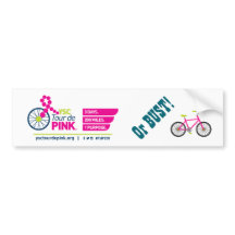 ¡Viaje de Pink de YSC o busto! Pegatina para el