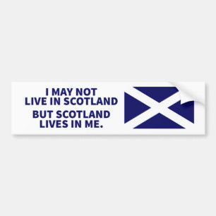 Coche Vidas de Escocia en mí pegatina para el