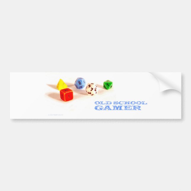 Coche Videojugador de la escuela vieja • Pegatina para (Frente)
