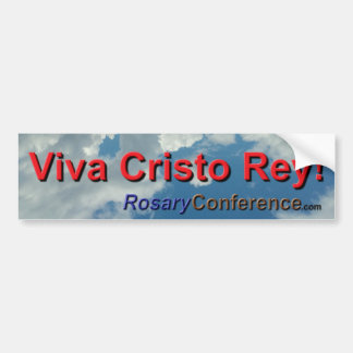 Coche ¡Viva Cristo Rey! Pegatina para el parachoques