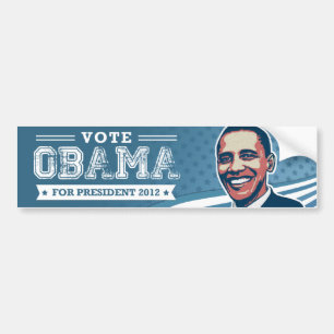 Coche Voto Barack Obama para el presidente pegatina para
