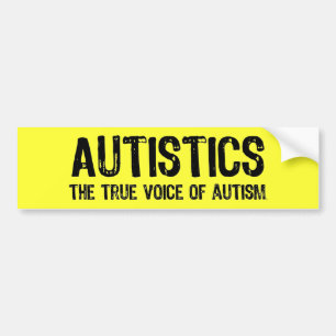 Coche Voz de la pegatina para el parachoques del autismo