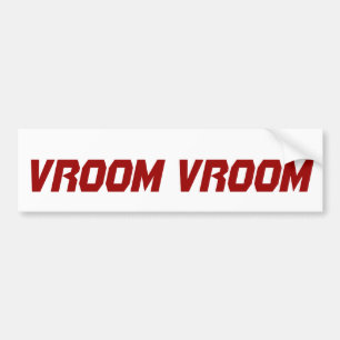 Coche Vroom Vroom pegatina para el parachoques