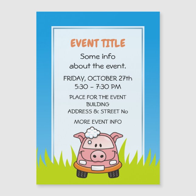 Coche Wash Pig (Anverso)