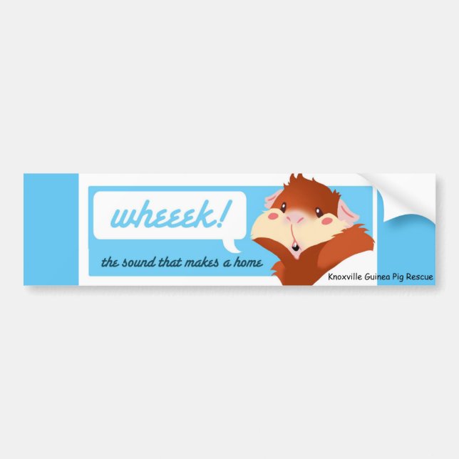 Coche "Wheek!" Pegatina para el parachoques del (Frente)