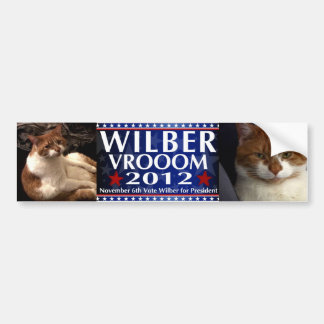Coche Wilber para el presidente pegatina para el