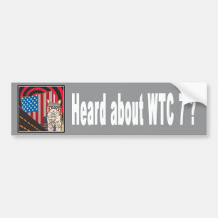 Coche "WTC 7" pegatina para el parachoques