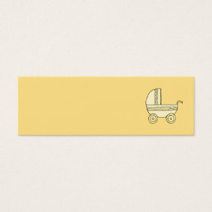 Cochecito de niño amarillo del bebé