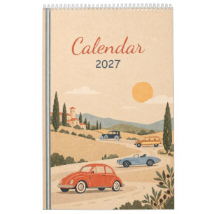 Coches Clásicos Antiguos Calendario 2027
