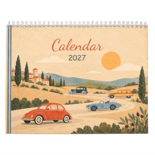 Coches Clásicos Antiguos Calendario 2027