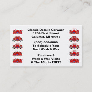 Coches clásicos retros de las tarjetas de sacador