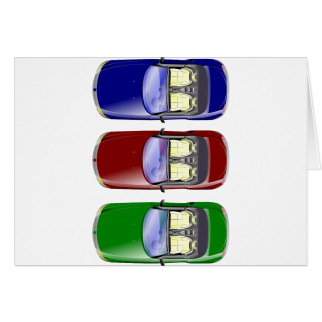 Coches coloridos (Anverso (Horizontal))