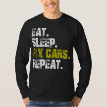 Coches De Fijación Del Sueño Repita Camiseta Mecán