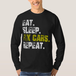 Coches De Fijación Del Sueño Repita Camiseta Mecán
