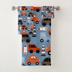 coches del dibujo animado del tráfico