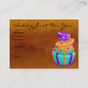 Cociendo apenas para usted la tarjeta de visita