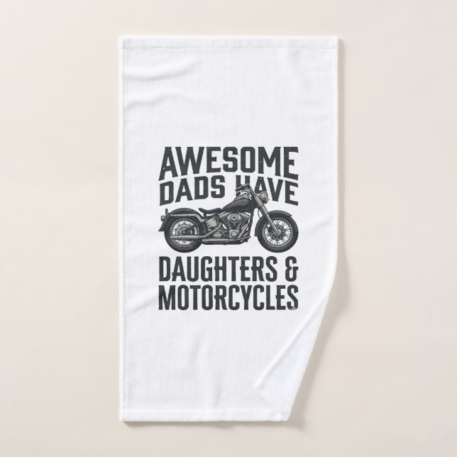 Cociente de hijas de papá de motocicleta vector vi (Toalla de mano)