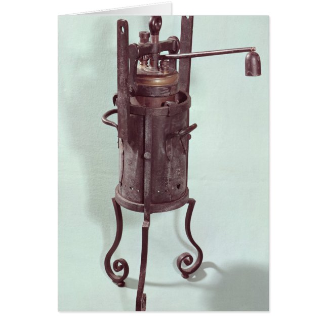 Cocina a presión inventada por Denis Papin 1679 (Frente)