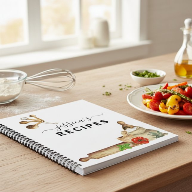 Cocina acuarela de libros de cocina Monograma (Subido por el creador)