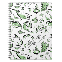 Cocina china moderna Tinta Dibujando Cuaderno Espi