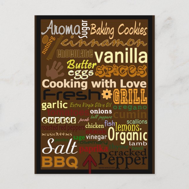 Cocina con amor | Postal Blue Beach Song™ (Anverso)