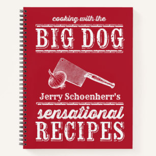 Cocina con el libro de recetas del perro grande