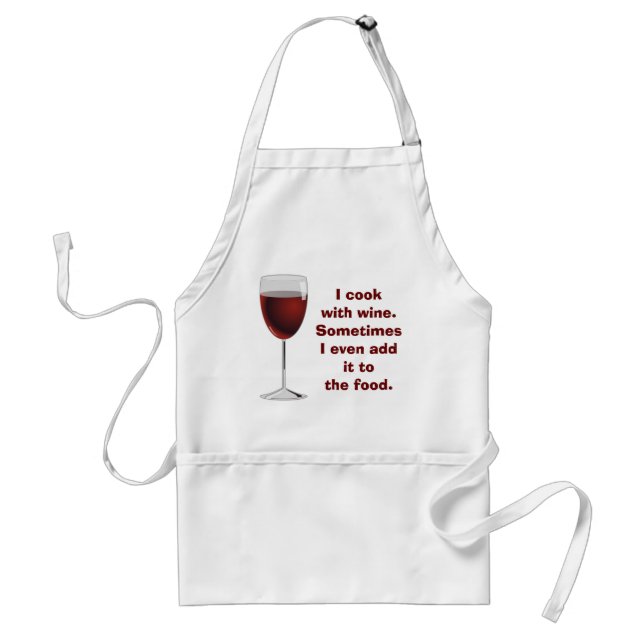 Cocina con vino - delantal (Frente)