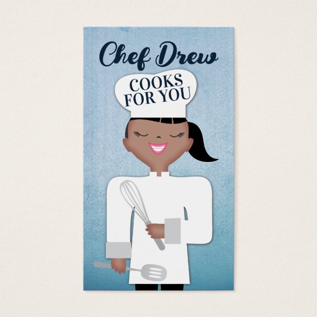 Cocina de chef afroamericana negra (Frente)