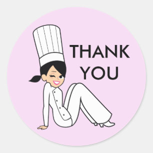 Cocina de chef estilo panadería Gracias Etiquetas