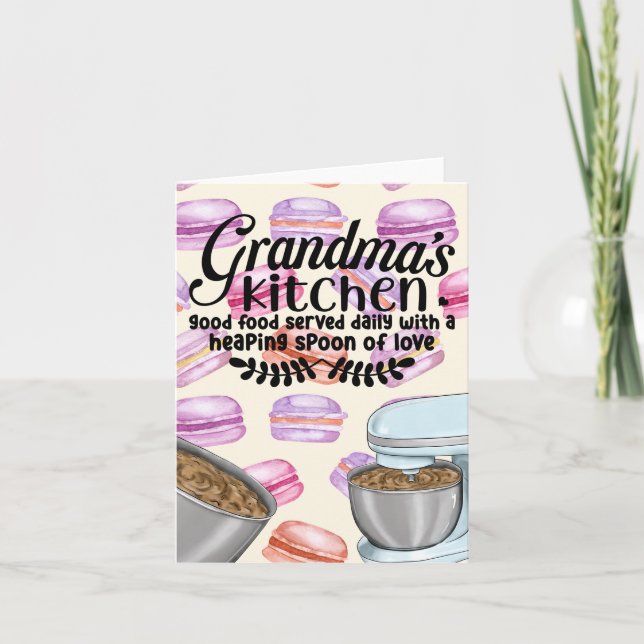 Cocina de la abuela servida todos los días con él (Anverso)