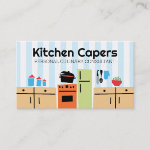 cocina de la teja que cocina tarjetas de visita de