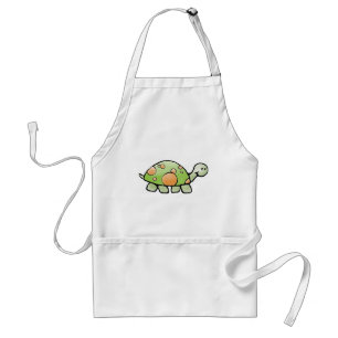 Cocina de la tortuga que cocina el delantal