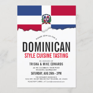 Cocina Dominicana   Invitación de marca de fiesta
