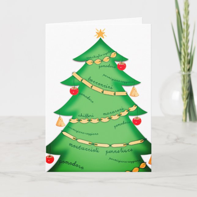 Cocina italiana pasta fresca árbol de Navidad (Anverso)