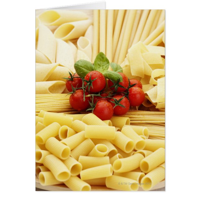 Cocina italiana. Pasta y tomates. (Frente)