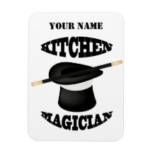 Cocina Magia Chef Cocinero Personalizado Imán Foto