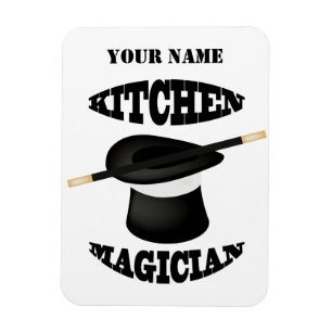 Cocina Magia Chef Cocinero Personalizado Imán Foto