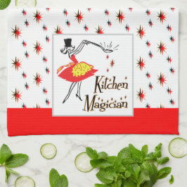 Cocina Magia Personalizado Retro Estrellas Toalla 