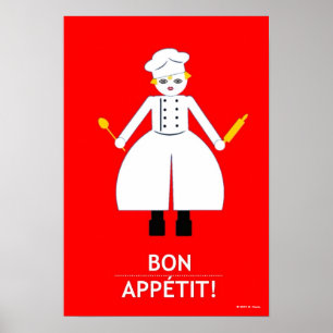 Cocina Martzkin "Bon Appétit!" Póster