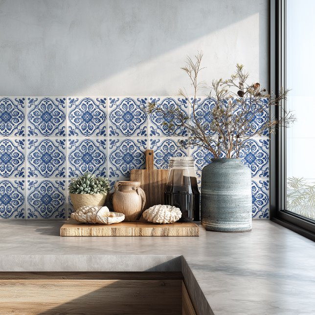 Cocina Mediterránea Salpicadero Patrón Azulejo (Subido por el creador)