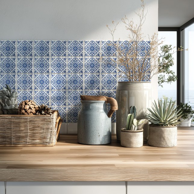 Cocina Mediterránea Salpicadero Patrón Azulejo (Subido por el creador)
