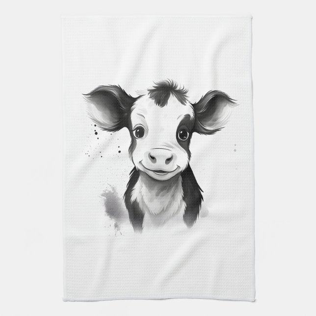 "Cocina Moderna" Toalla - ¡Manos Secas, Corazón Cá (Vertical)
